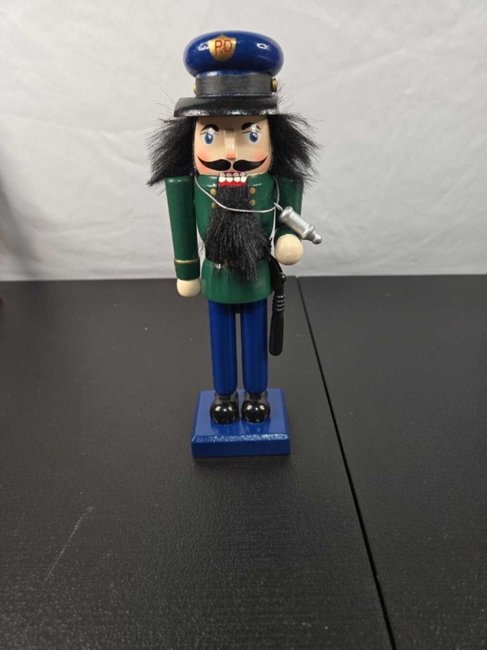 Christmas Wooden Nutcracker Policeman Lillian Vernon